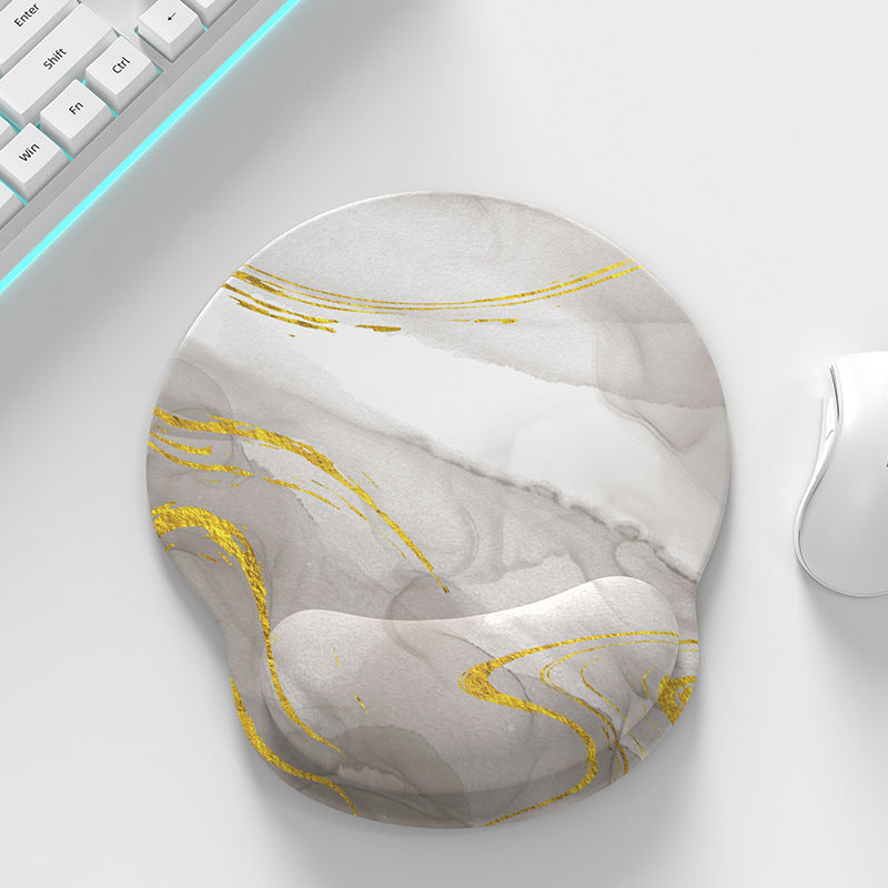 Эргономичный гелевый коврик для мыши с поддержкой запястья и нескользящей основой из PU