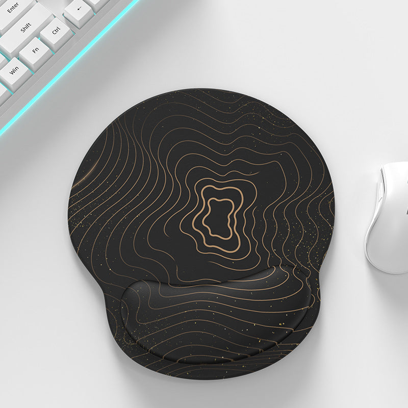 Эргономичный гелевый коврик для мыши с поддержкой запястья и нескользящей основой из PU