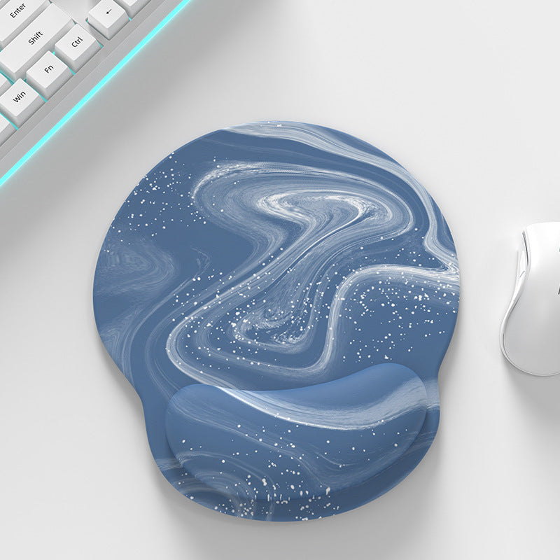 Эргономичный гелевый коврик для мыши с поддержкой запястья и нескользящей основой из PU