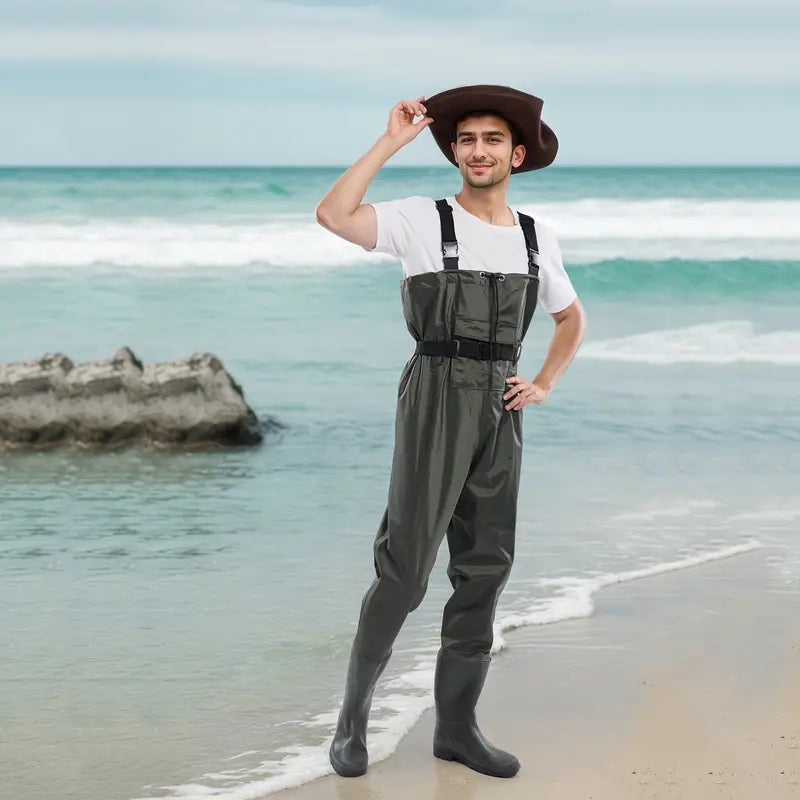 Водонепроницаемый рыболовный костюм с резиновыми сапогами, нейлоновый костюм, резиновые сапоги, водонепроницаемый комбенизон для леса, реки