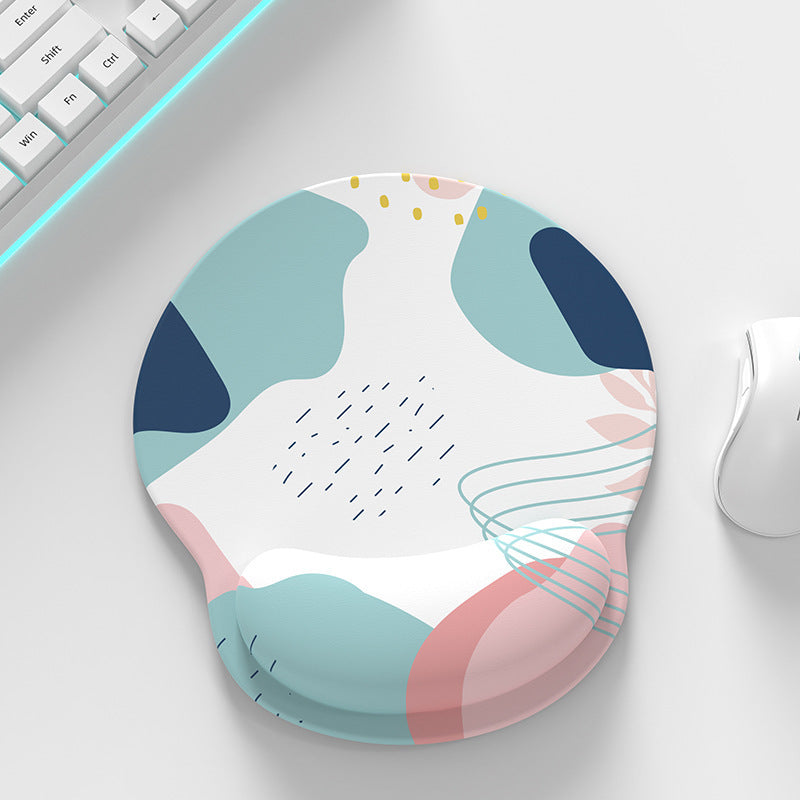 Эргономичный гелевый коврик для мыши с поддержкой запястья и нескользящей основой из PU