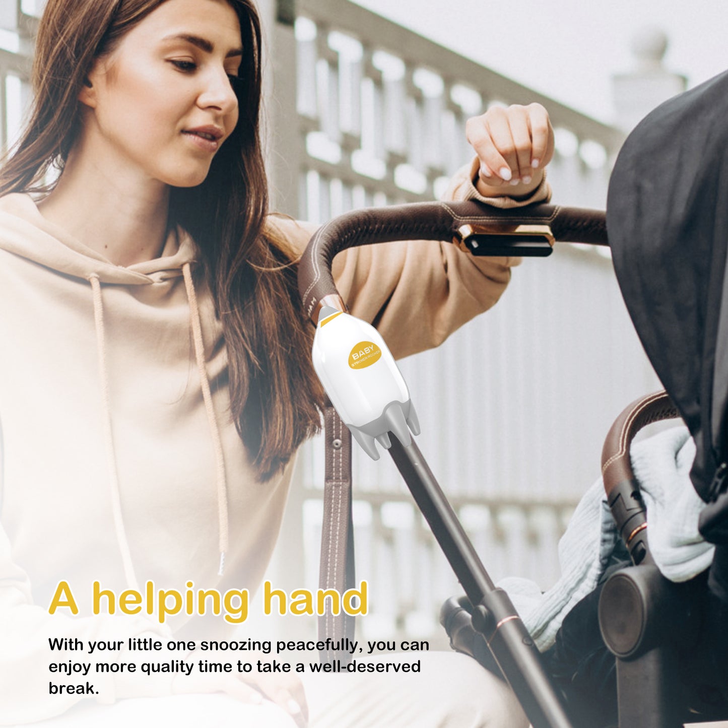 BABYSTROIIERROCKER — портативное успокаивающее устройство для сна малыша.