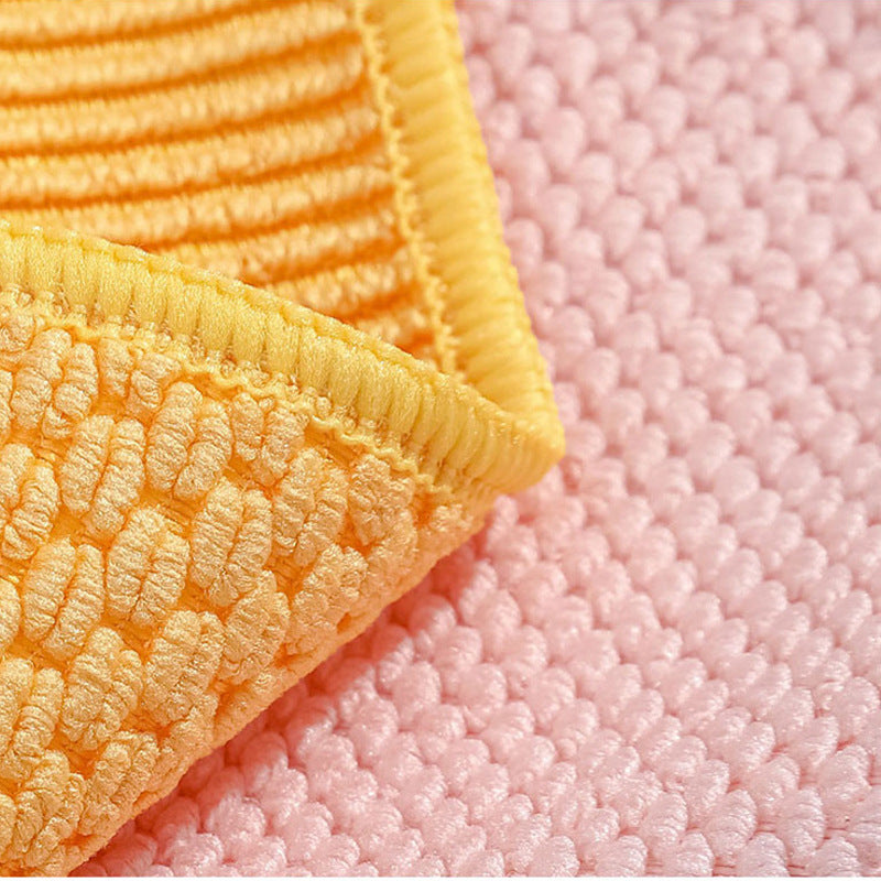 Плотная тряпка для мытья посуды из микрофибры, кухонная тряпка, салфетка для удаления жира