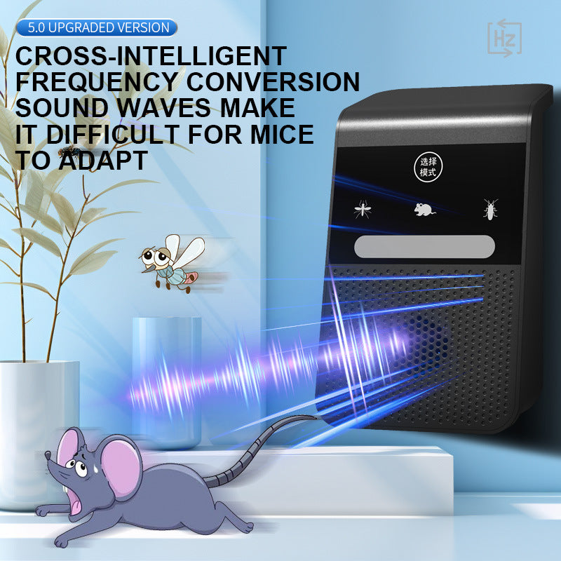 Многофункциональный, интеллектуальный ультразвуковой отпугиватель грызунов и насекомых с переменной частотой для бытового использования