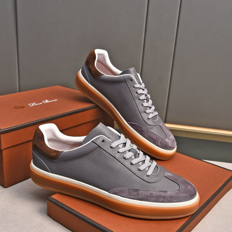 Loro мужские кроссовки из натуральной кожи