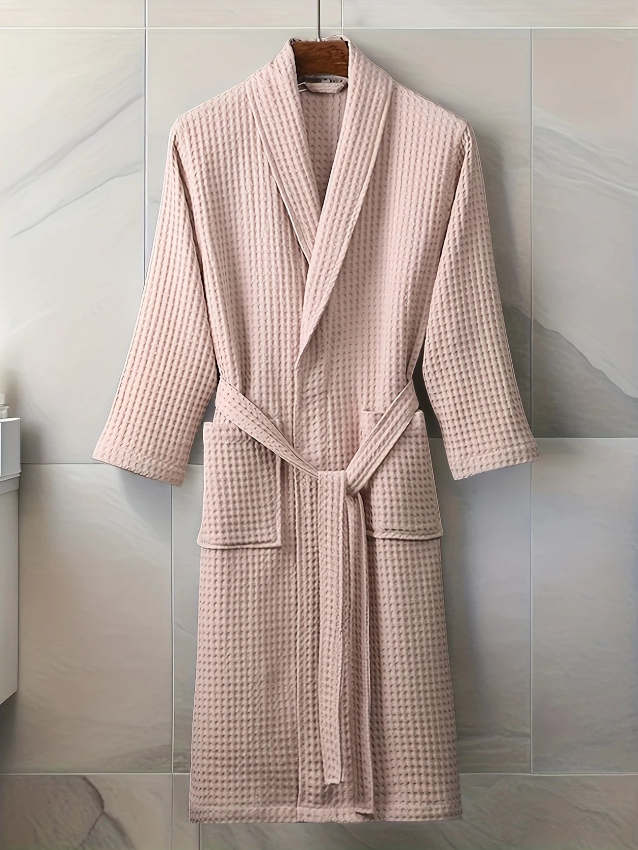 Халат хлопковый, вафельный унисекс
