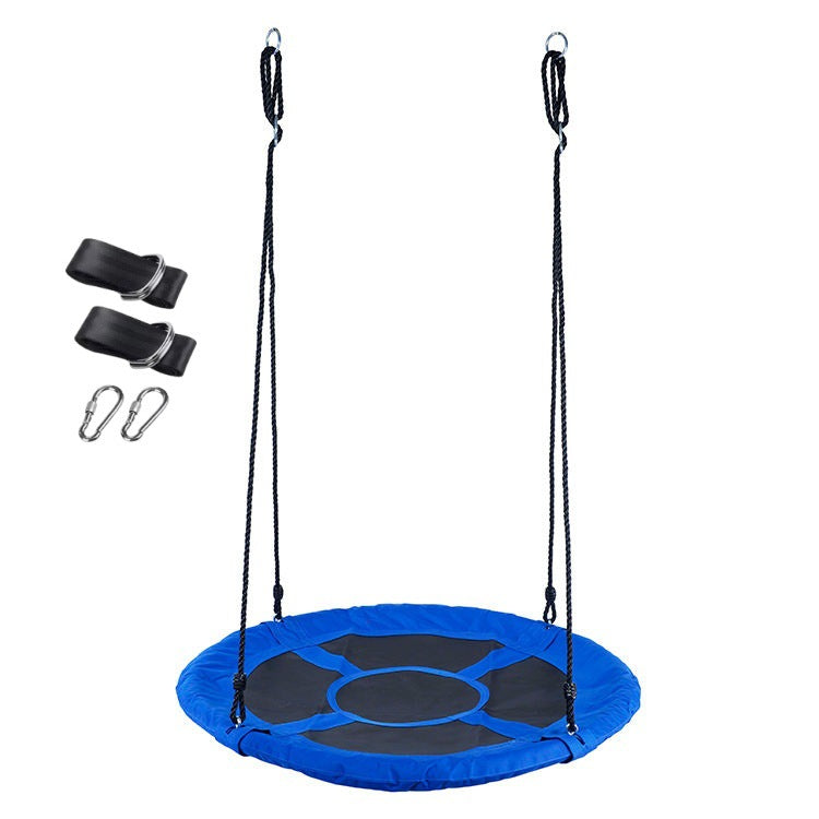 Яркий радужный гамак  - Круглое качели из 900D оксфордской ткани с черной прокладкой