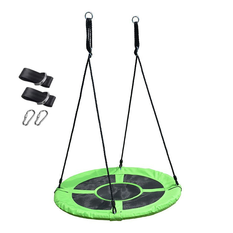 Яркий радужный гамак  - Круглое качели из 900D оксфордской ткани с черной прокладкой