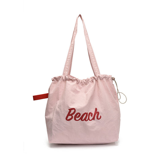 Сумка-тоут для отдыха с буквенным принтом, большой вместимости