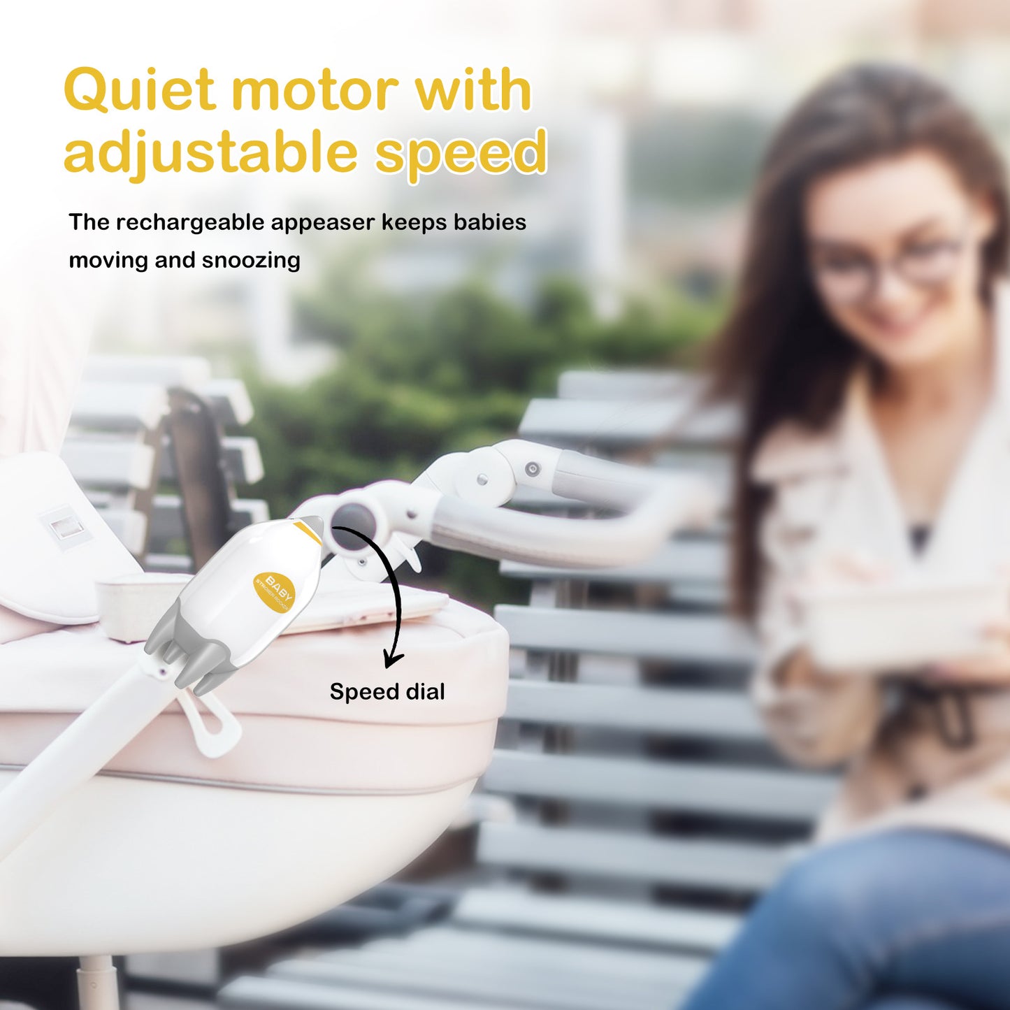 BABYSTROIIERROCKER — портативное успокаивающее устройство для сна малыша.