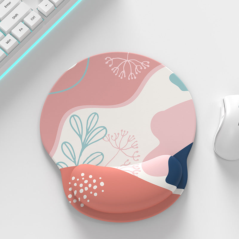 Эргономичный гелевый коврик для мыши с поддержкой запястья и нескользящей основой из PU