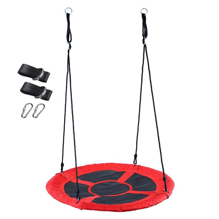 Яркий радужный гамак  - Круглое качели из 900D оксфордской ткани с черной прокладкой