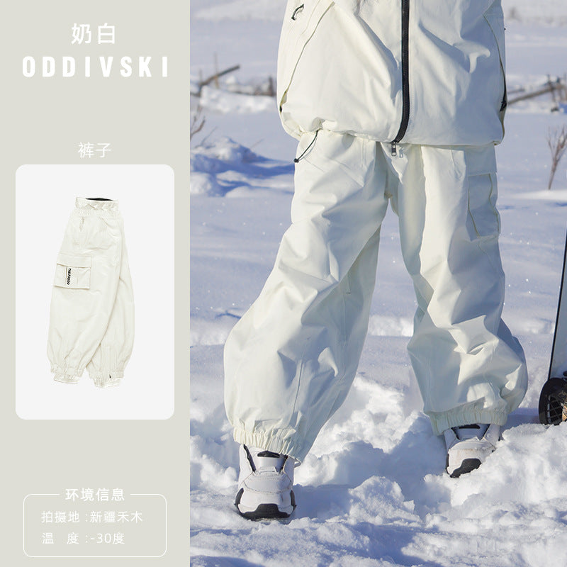 Oddivski утолщенные профессиональные водонепроницаемые горнолыжные брюки