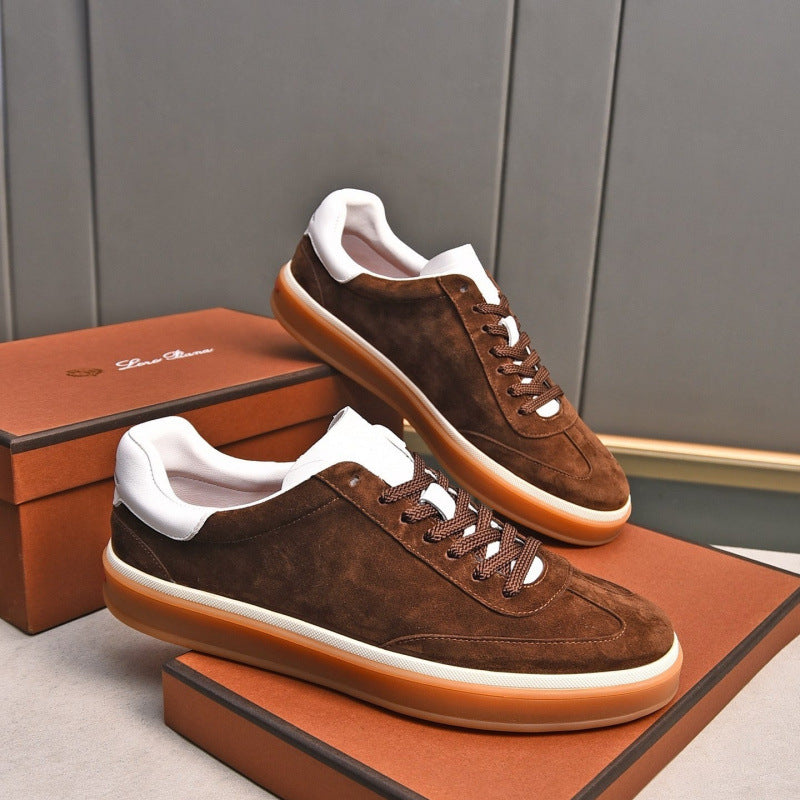 Loro мужские кроссовки из натуральной кожи