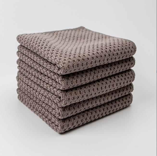 Плотная тряпка для мытья посуды из микрофибры, кухонная тряпка, салфетка для удаления жира