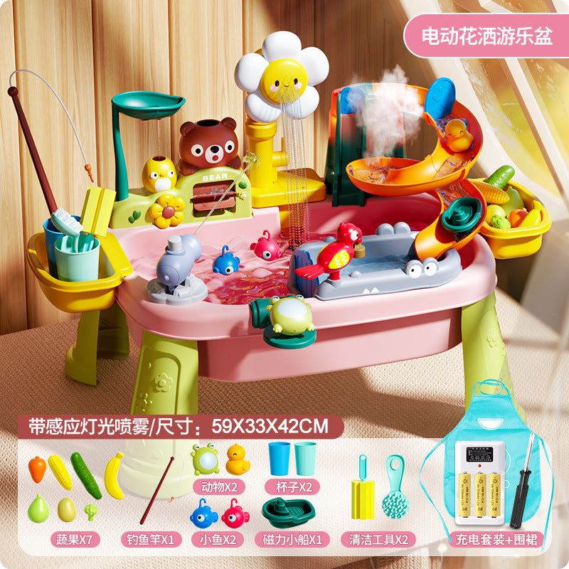 Электрический игровой бассейн «Подсолнух»,  летние водные игрушки для детей