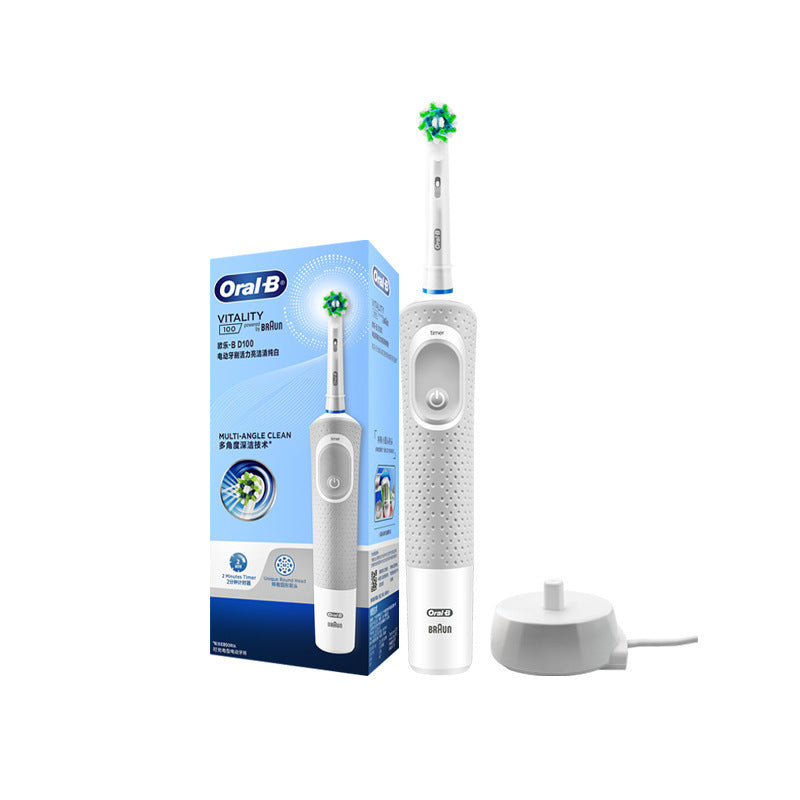 Электрическая зубная щетка Oral-B D12 с мягкой щетиной, для взрослых, вращающаяся, отбеливающая (Германия)