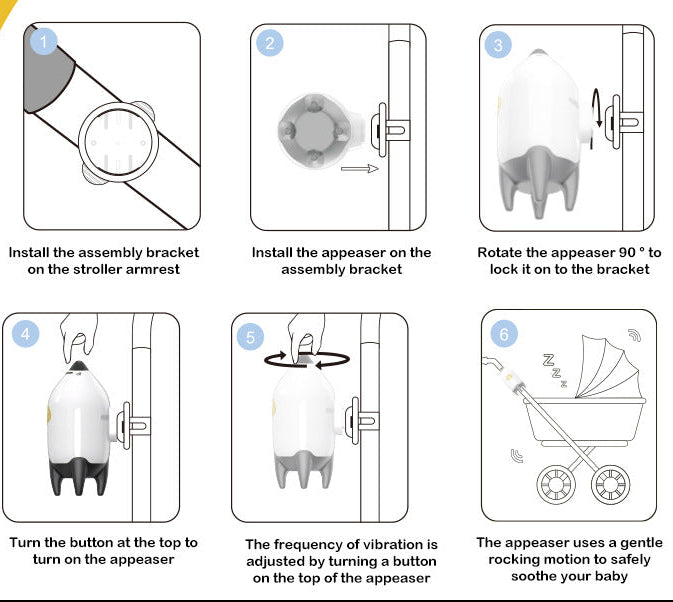 BABYSTROIIERROCKER — портативное успокаивающее устройство для сна малыша.