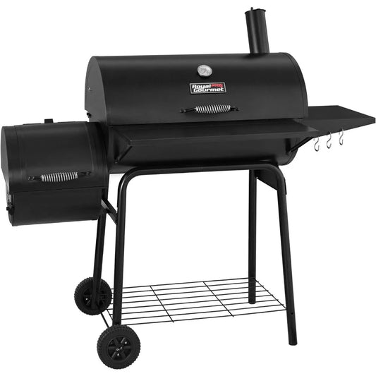 Royal Gourmet CC1830S 30 "BBQ Alcoal Grill and Offset Smoker | 811 квадратный дюйм