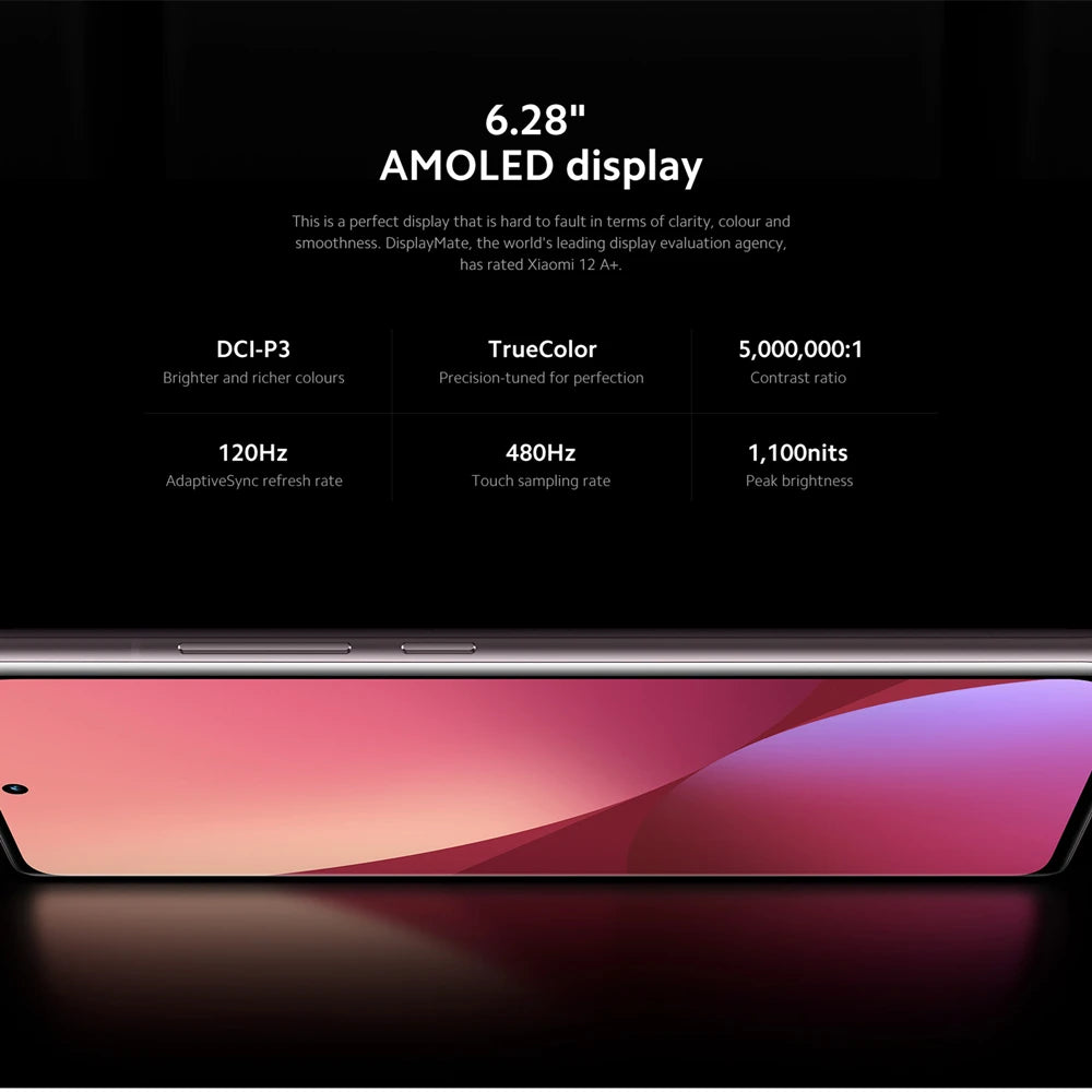 Xiaomi 12 8GB 128GB / 12 ГБ 256 ГБ глобальной версии Snapdragon® 8 Gen