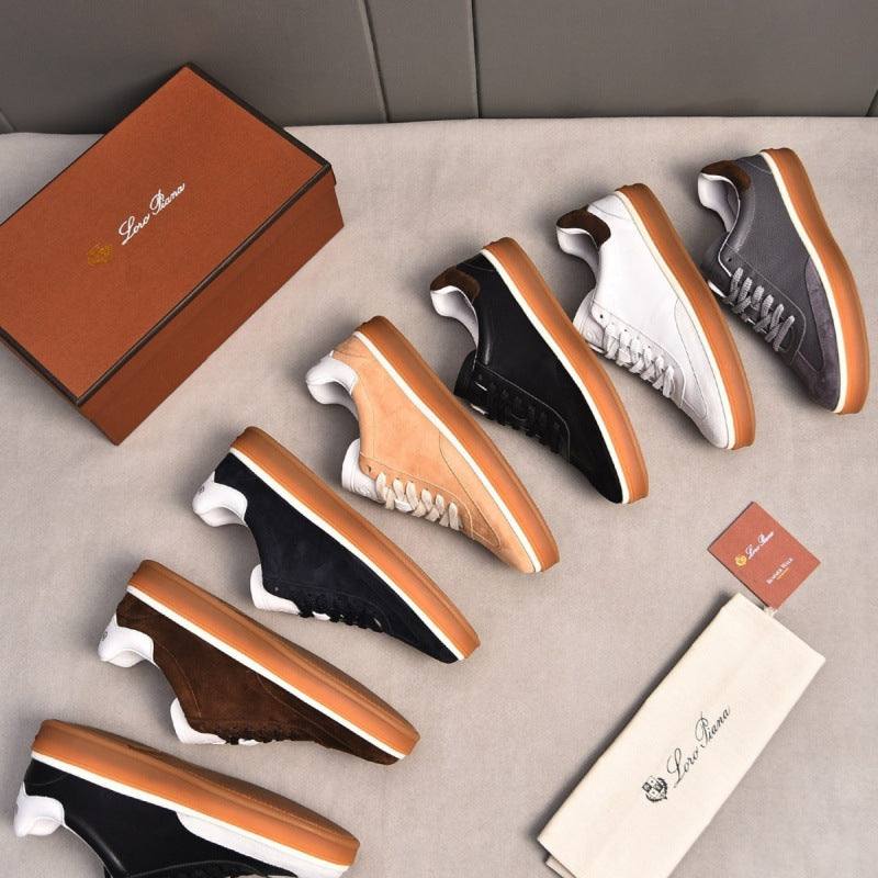 Loro мужские кроссовки из натуральной кожи