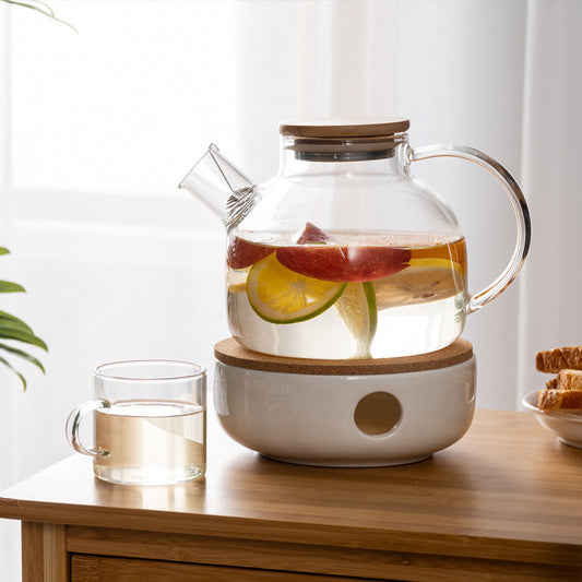 Термостойкий чайник и чашки в японском стиле, набор для послеобеденного чая, набор для фруктового чая